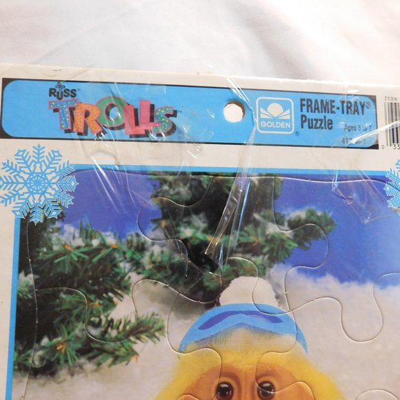 Trolls Born to Ski Frame Tray Puzzle by Russ Berrie Vintage 1992 - Picture 4 of 5